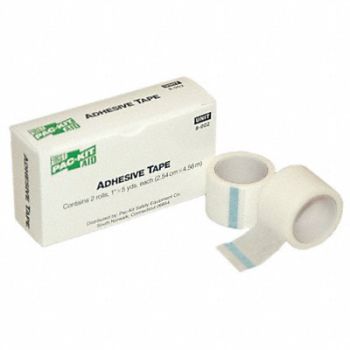 FIRST AID ONLY Tape White 1 in W 5 ft L PK2, 39N994