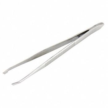FIRST AID ONLY Tweezers Silver 3-1/4 L Stainless Steel, 39P044