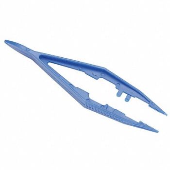 FIRST AID ONLY Forceps Plastic Blue 3-1/2 L, 39P045