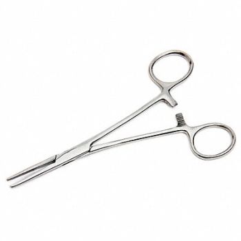 FIRST AID ONLY Kelly Forceps Slver 5-1/8 L SS, 39P047