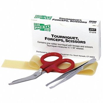 FIRST AID ONLY Rubber Tourniquet Combo Set, 39P056