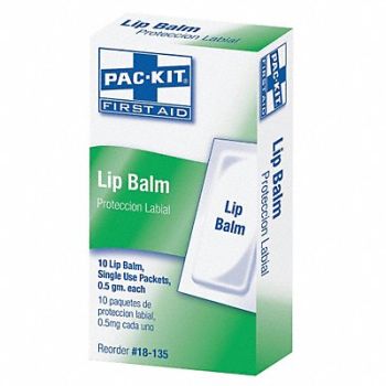 FIRST AID ONLY Lip Balm PK10, 39P062