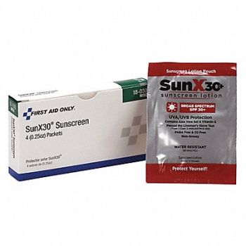 FIRST AID ONLY Sunscreen PK4, 39P063