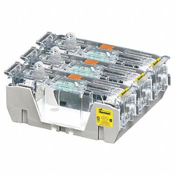 BUSSMANN Fuse Block 201 to 400A R 3 Pole, 39P354