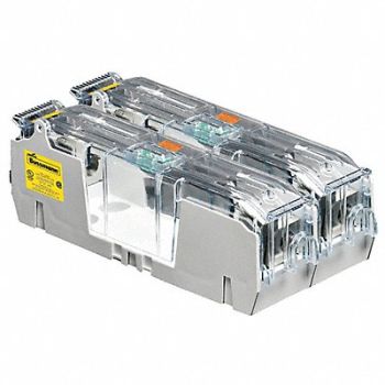 BUSSMANN Fuse Block 101 to 200A R 2 Pole, 39P382