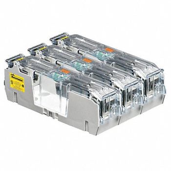 BUSSMANN Fuse Block 101 to 200A R 3 Pole, 39P383