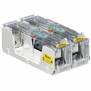 BUSSMANN Fuse Block 201 to 400A R 2 Pole, 39P385