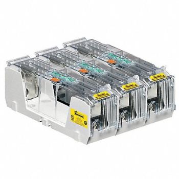 BUSSMANN Fuse Block 201 to 400A R 3 Pole, 39P386