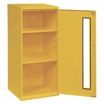 DURHAM MFG Wall Cabinet 30 H 13-3/4 W Yellow, 39P486