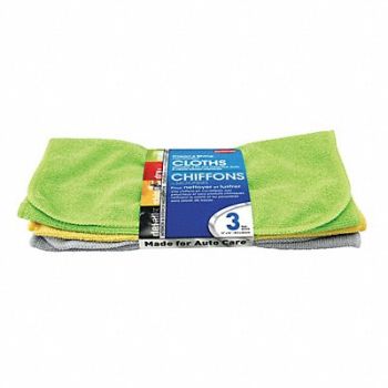 CARRAND Microfiber Cloth 12 x 16 Assorted PK3, 39R422