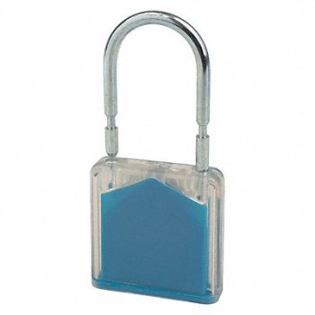 TYDENBROOKS Padlock Seal 2-7/8 x 7/16 In Blue PK350, 39R483