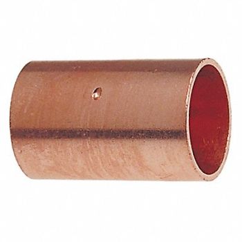 NIBCO Coupling with Stop Wrot Copper 1/8 CxC, 39R513