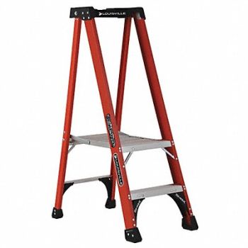 LOUISVILLE Platform Stepladder 1 ft 11 FGL 375 lb, 39RL09