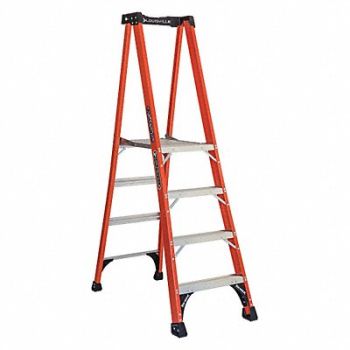 LOUISVILLE Platform Stepladder 3 ft 9 FGL 375 lb., 39RL14