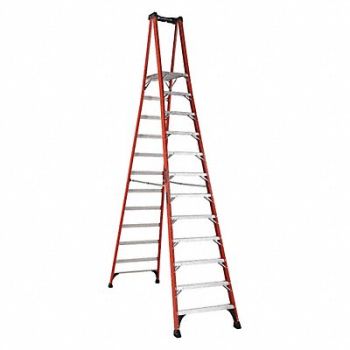 LOUISVILLE Platform Stepladder 11 ft 5 FGL 375 lb., 39RL20