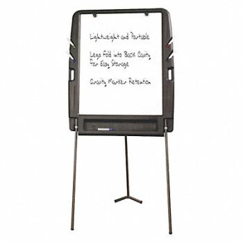 ICEBERG Dry Erase Board 34 x35 Portable/Carry, 39T703
