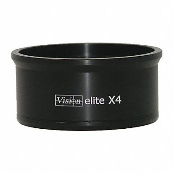 VISION ENGINEERING Objective Lens 4X Magnification, 39UD46