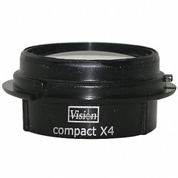 VISION ENGINEERING Objective Lens 4X Magnification, 39UD61