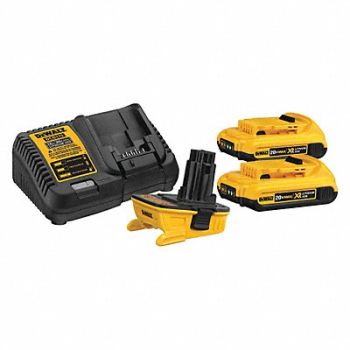 DEWALT Battery Pack Charger (2) 2.0 Ah Li-Ion, 39UE95