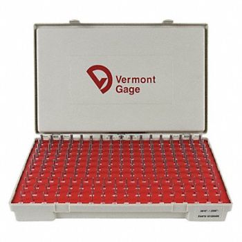VERMONT GAGE Pin Gauge Set Dimension Type, 39UF11