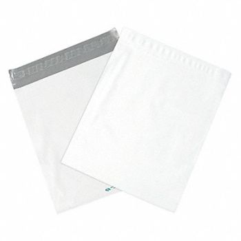 GRAINGER APPROVED Poly Mailers LDPE Self Sealing PK100, 39UK75