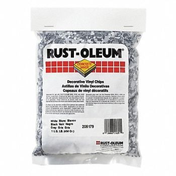 RUST-OLEUM Floor Chip Black/Gray/White 1 lb Bag, 39UL68