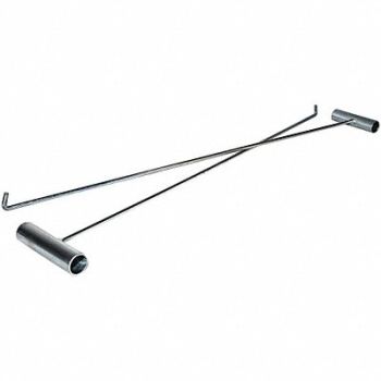 SURFACE SHIELDS Sled Handle 30 in.L Gray PK2, 39UM58