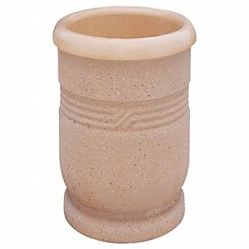 WAUSAU TILE Planter Round 18in.Lx18in.Wx24in.H, 39UM63