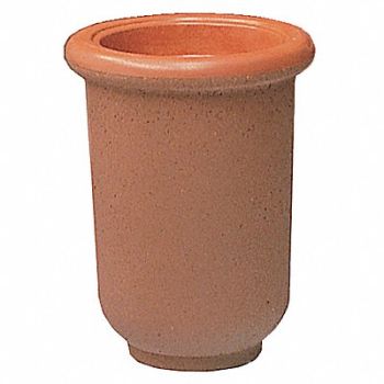 WAUSAU TILE Planter Round 18in.Lx18in.Wx24in.H, 39UM73