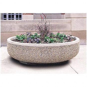 WAUSAU TILE Planter Round 60in.Lx60in.Wx17in.H, 39UN03