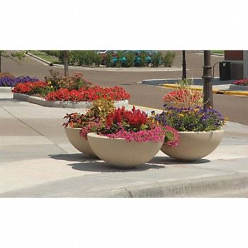 WAUSAU TILE Planter Round 60in.Lx60in.Wx18in.H, 39UN06