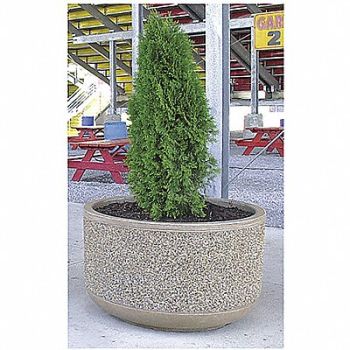 WAUSAU TILE Planter Round 60in.Lx60in.Wx36in.H, 39UN08