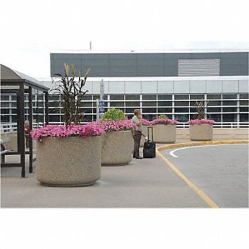 WAUSAU TILE Planter Round 54in.Lx54in.Wx40in.H, 39UN16