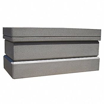 WAUSAU TILE Planter Rectangle 64in.Lx32in.Wx32in.H, 39UN28