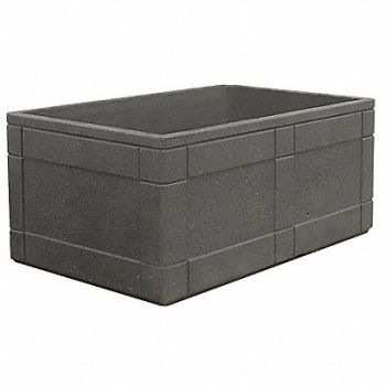 WAUSAU TILE Planter Rectangle 72in.Lx72in.Wx48in.H, 39UN37