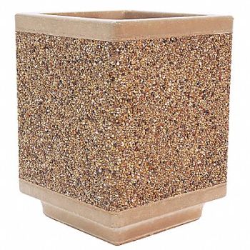 WAUSAU TILE Planter Square 18in.Lx18in.Wx24in.H, 39UN39
