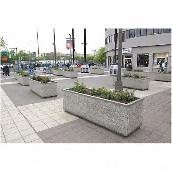 WAUSAU TILE Planter Rectangle 96in.Lx48in.Wx36in.H, 39UN56