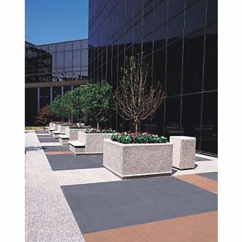 WAUSAU TILE Planter Square 96in.Lx96in.Wx36in.H, 39UN57