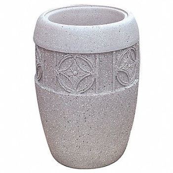 WAUSAU TILE Planter Round 18in.Lx18in.Wx25in.H, 39UN58