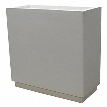 WAUSAU TILE Planter Rectangle 36in.Lx16in.Wx36in.H, 39UN95