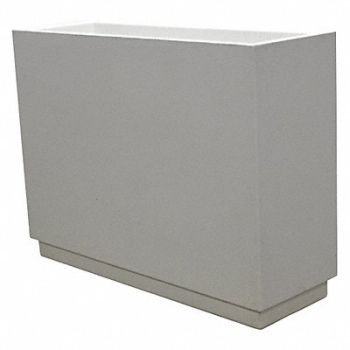 WAUSAU TILE Planter Rectangle 48in.Lx16in.Wx36in.H, 39UN96