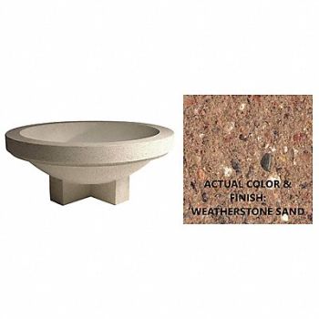 WAUSAU TILE Planter Round 36in.Lx36in.Wx19in.H, 39UP06