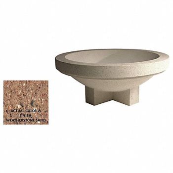 WAUSAU TILE Planter Round 42in.Lx42in.Wx19in.H, 39UP07