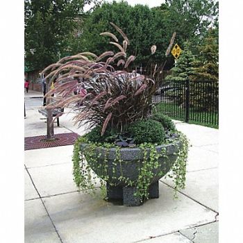 WAUSAU TILE Planter Round 96in.Lx96in.Wx38in.H, 39UP08