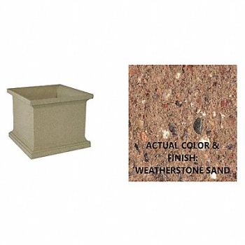 WAUSAU TILE Planter Square 28in.Lx28in.Wx30in.H, 39UP27