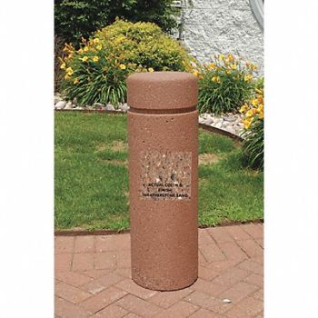 WAUSAU TILE Bollard Round 18in.Lx18in.Wx72in.H, 39UP52