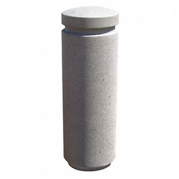 WAUSAU TILE Bollard Round 12in.Lx12in.Wx36in.H, 39UP53