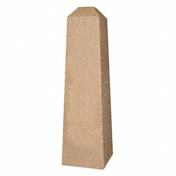 WAUSAU TILE Bollard Square 7in.Lx10in.Wx33in.H, 39UP68