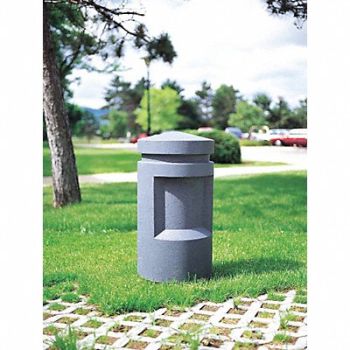 WAUSAU TILE Bollard Square 18in.Lx18in.Wx36in.H, 39UP80