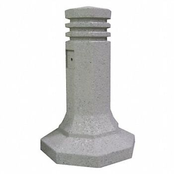 WAUSAU TILE Bollard Square 12in.Lx22in.Wx36in.H, 39UP82